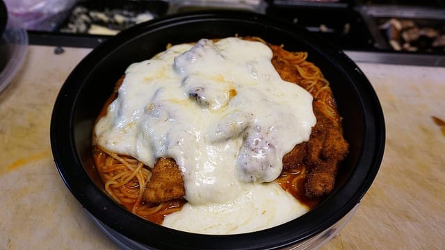 Chicken Parmigiana.